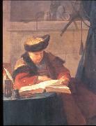 Jean Simeon Chardin Le philosophe lisant Sweden oil painting artist